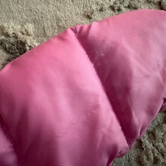 Floral Hooded Puffer Jacket in Pink and White - Picture 4 of 4